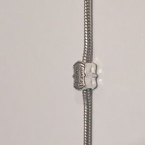 Silver Love Bravely Charm for‎ Pandora Style Bracelet